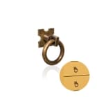 Puxador Para Portas E Gavetas Argola 37 Mm Ouro Velho