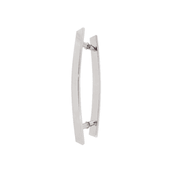 Puxador Para Porta Residencial 600mm Curvo Escovado