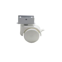 Rodinha Ou Rodízio Berço Chapa "u" 18 Mm Com Freio Bigfer