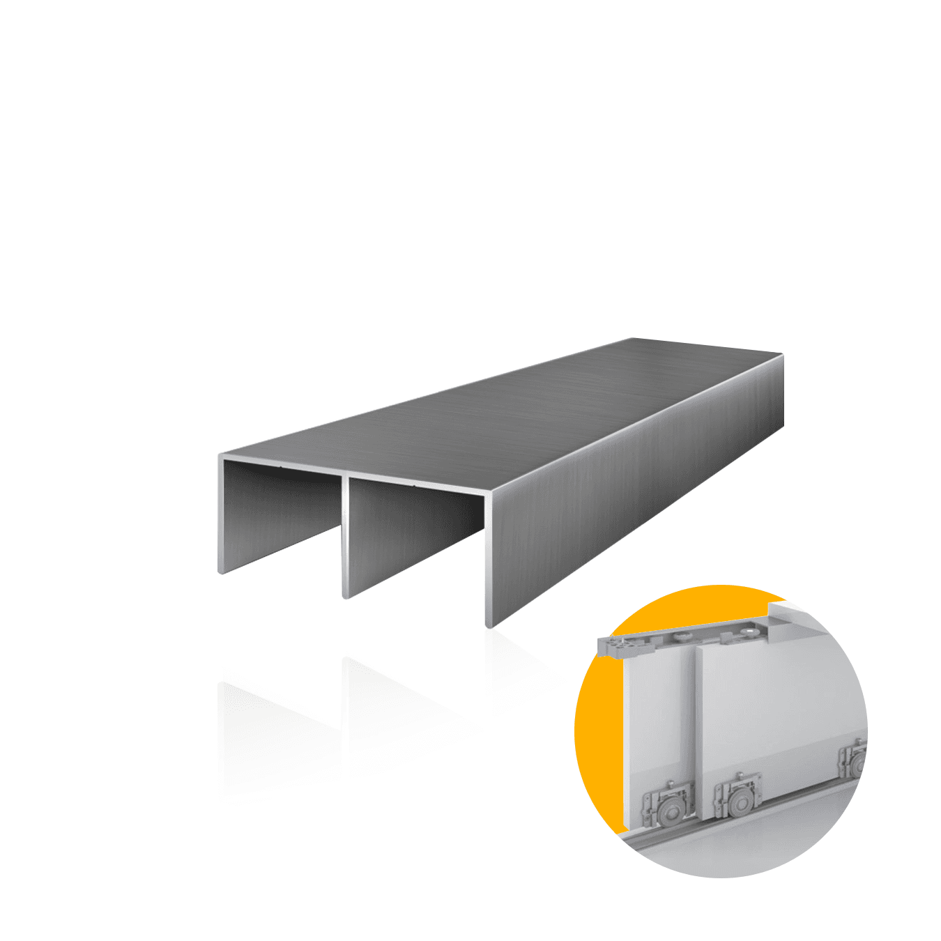 Trilho Superior Inox Polido Rm-030 Rometal