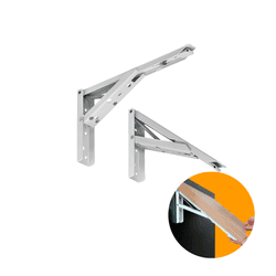 Suporte Para Mesa Dobrável 350mm Branca O Par