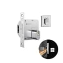 Fechadura Auxiliar Cromada Quadrada Para Porta de Bater E de Correr de 25 A 45 Mm 1006 Stam