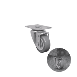 Rodízio Ou Rodinha Carrinho de Carga Ø41 Mm Sem Trava Giratório