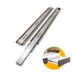 Corrediça Trilho Telescópico 50 Cm Inox H45 45kg - Hd