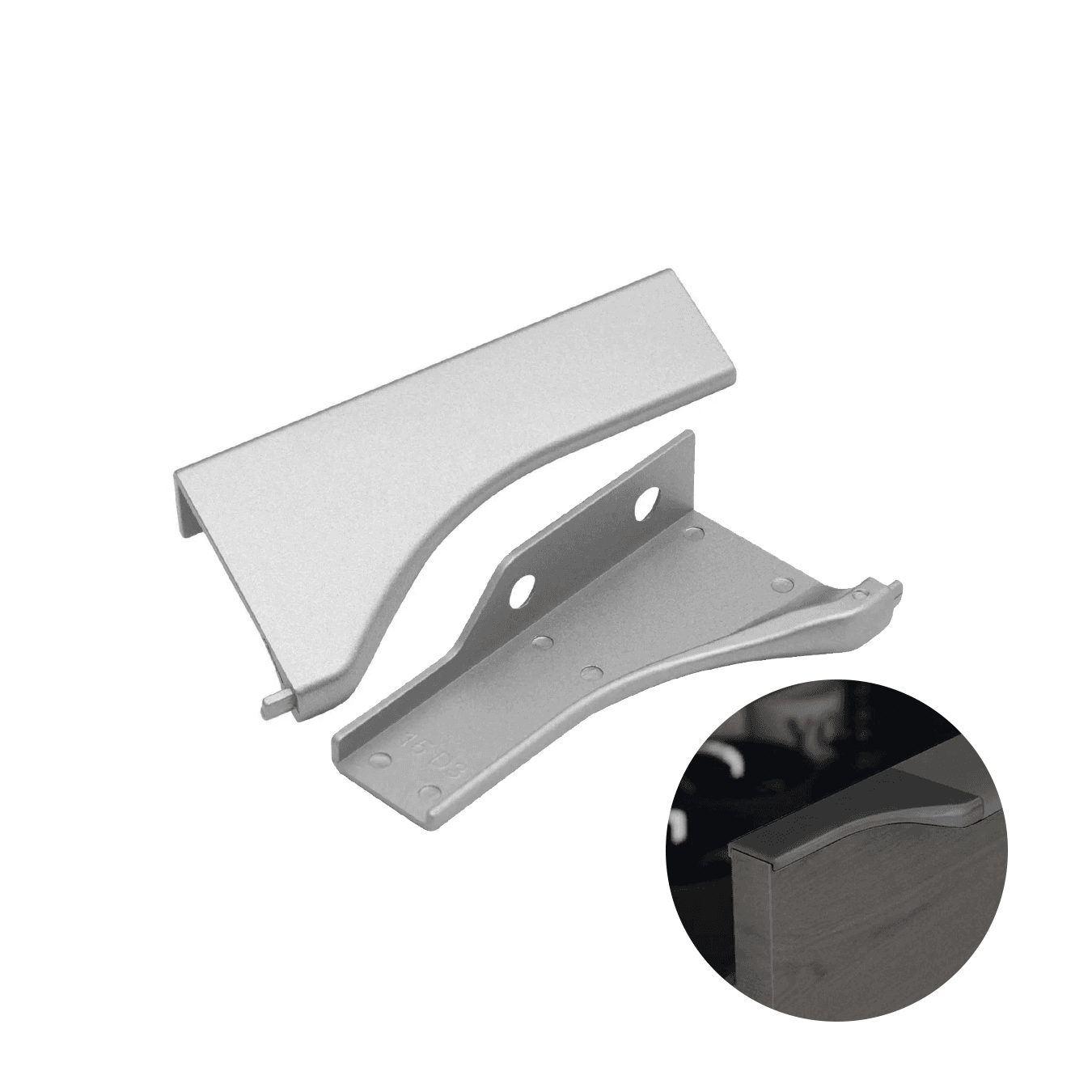 Ponteira Puxador Facetato Anodizado de 15mm Pe183 Rometal