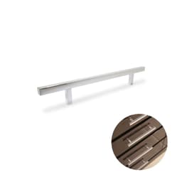 Puxador Haste Quadrado Polido 96 Mm / 15 Cm - Renna