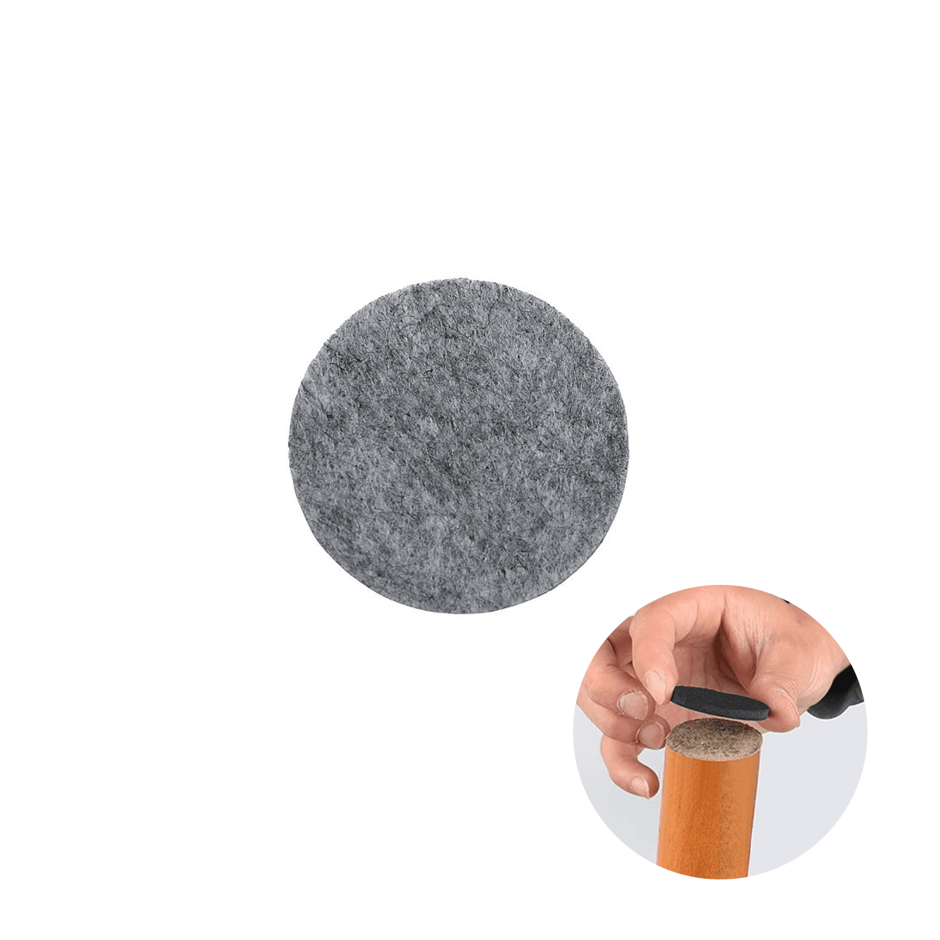Feltro Para Proteção de Piso 20 Mm Pacote Com 100 Peças