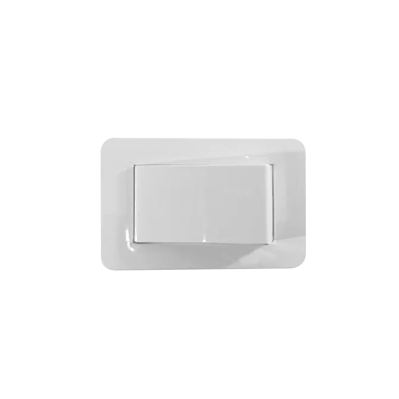Interruptor Simples Branco Para Embutir 1 Tecla de 10a 250v Dutotec