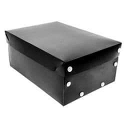 Caixa Organizadora Black Para Sapatos 270 X 370 X 150 Mm