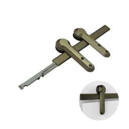 Sistema Evo Cor Champanhe Para Portas de Correr de 40 A 60 Kg Trilho de 2 Metros Rometal