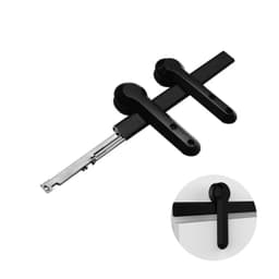 Sistema Evo Cor Preto Para Portas de Correr de 40 A 60 Kg Trilho de 2 Metros Rometal