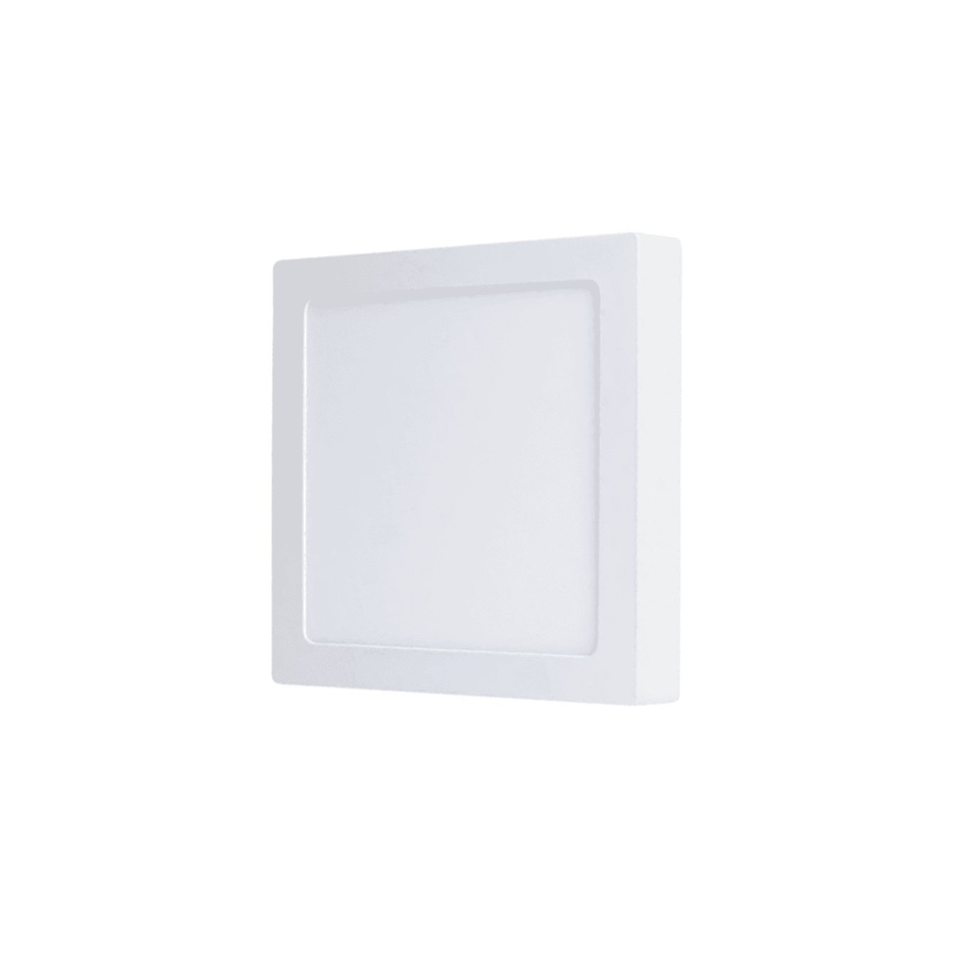 Painel Plafon de Led de 12w Luminária Quadrado de Sobrepor 6000k Branco Frio de 16 X 16 Cm Cristais de Luz