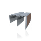 Trilho Superior Sistema Agility Plus Rm228 Rometal Porta 15 Mm