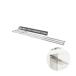 Porta Toalha 3 Varetas Embutir Em Armários de Cozinha Reforçado