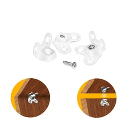 Cantoneira Inteligente de Fixação E Montagem Em Zamac Branca