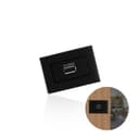Tomada Com 1 Entrada Usb Preta de Embutir Em Móveis 1a Bivolt Nuze
