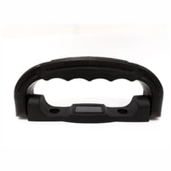 Alça Plástica Preta de Tamanho Médio Com Identificador Altura 74,5 Mm