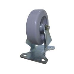 Rodízio Chapa Fixa Industrial Roda 100 Mm Sem Trava