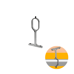 Suporte Central Com Trava Para Tubo Cabdeiro Oblongo