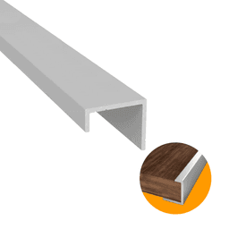 Perfil Testeria Em Anodizado de Encaixe de 18 Mm Dmt