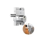 Fechadura Cromada Com Cilindro Oval Para Porta de Vidro Basculante 2001 Stam