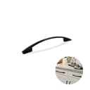 Puxador Arco Preto de 288 Mm Para Portas E Gavetas Mk