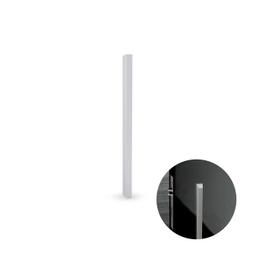 Puxador Slim de 48cm Em Cromo Acetinado Para Porta de Vidro Rometal