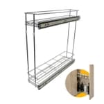 Porta Óleo Deslizante Aramado Cromado Para Embutir 150 X 450 Mm
