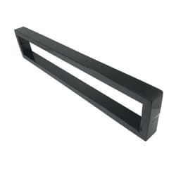Puxador Prs Duplo Preto Acetinado 100 Cm Para Porta Residencial