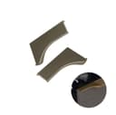 Ponteira Puxador Facetato Champanhe de 18mm Pe183 Rometal