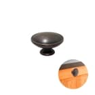 Puxador Ponto Oriente Bronze Envelhecido 34 Mm - Mk