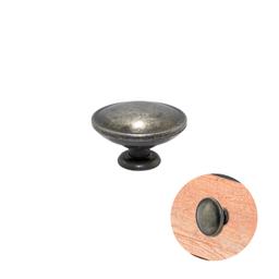 Puxador Ponto Oriente Prata Envelhecido 34 Mm - Mk