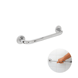 Barra de Apoio Inox 60 Cm Cromada de Parede Para Banheiro