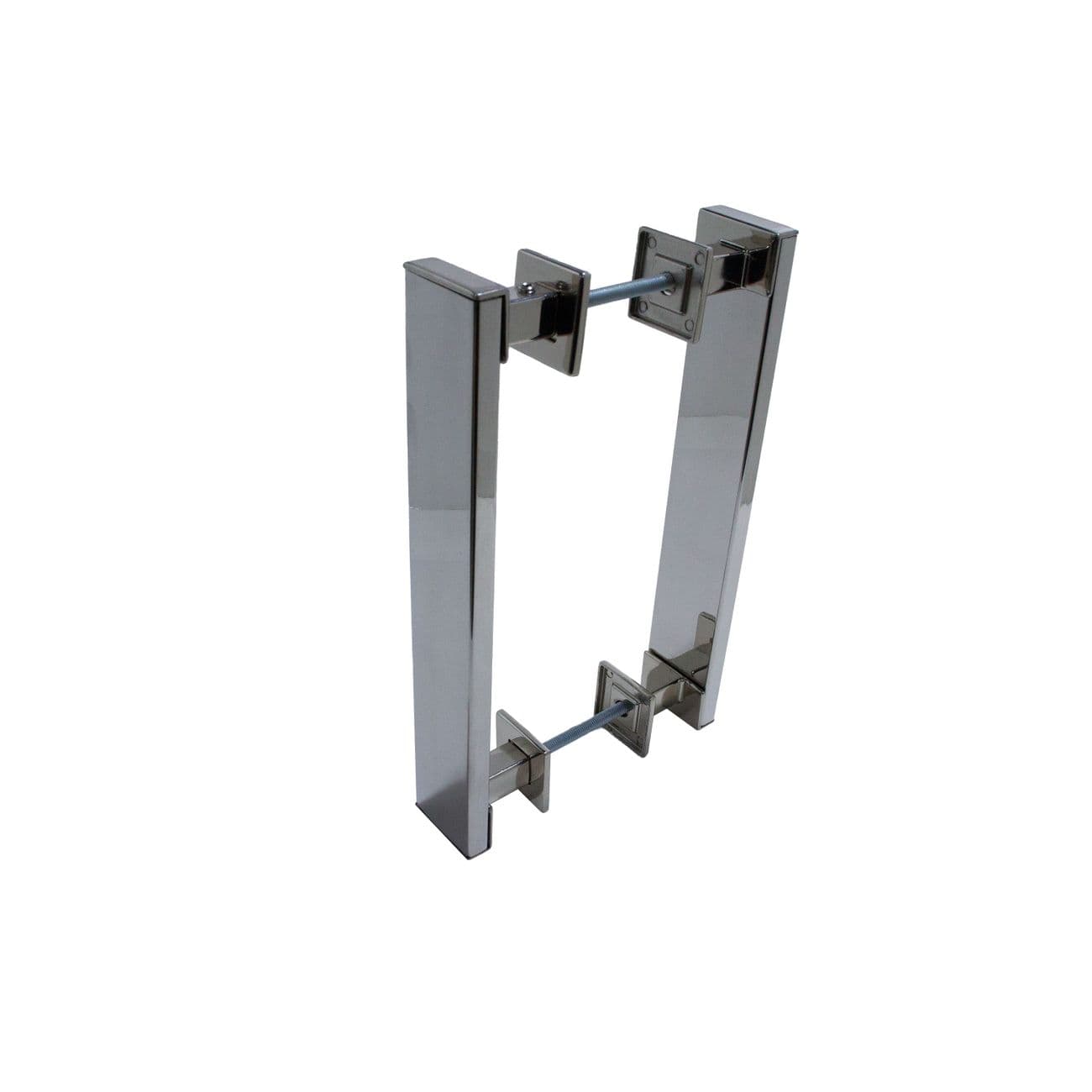 Puxador Genebra Duplo Cromado 30 Cm P/ Porta Residencial