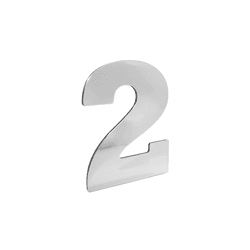 Número Residencial 2 Espelhado