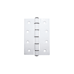 Dobradiça Comum Em Alumínio Branco 90 X 64 Mm Mk