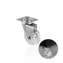 Rodizio Ou Rodinha Para Móveis Ø75 Mm Sem Freio