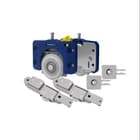 Kit Porta Correr de Armários Roldana 40mm Com Rolamento