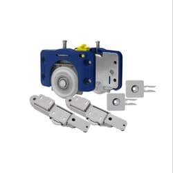 Kit Porta Correr de Armários Roldana 40mm Com Rolamento
