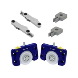 Kit Porta Correr Jp 360 Para Armários Roldana 40mm Com Rolamento