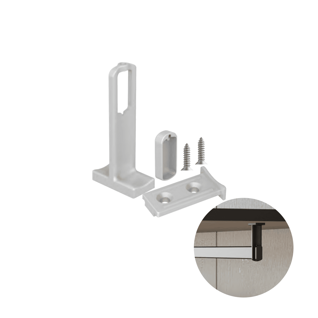 Suporte Topo Para Cabideiro Vesto Anodizado Rm282 Rometal