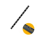 Trilho Cremalheira Duplo Preto de 150 Cm Em Aço Para Prateleiras