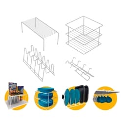 Kit Organizador Branco de Utensílios de Armário Para Cozinha Bal003