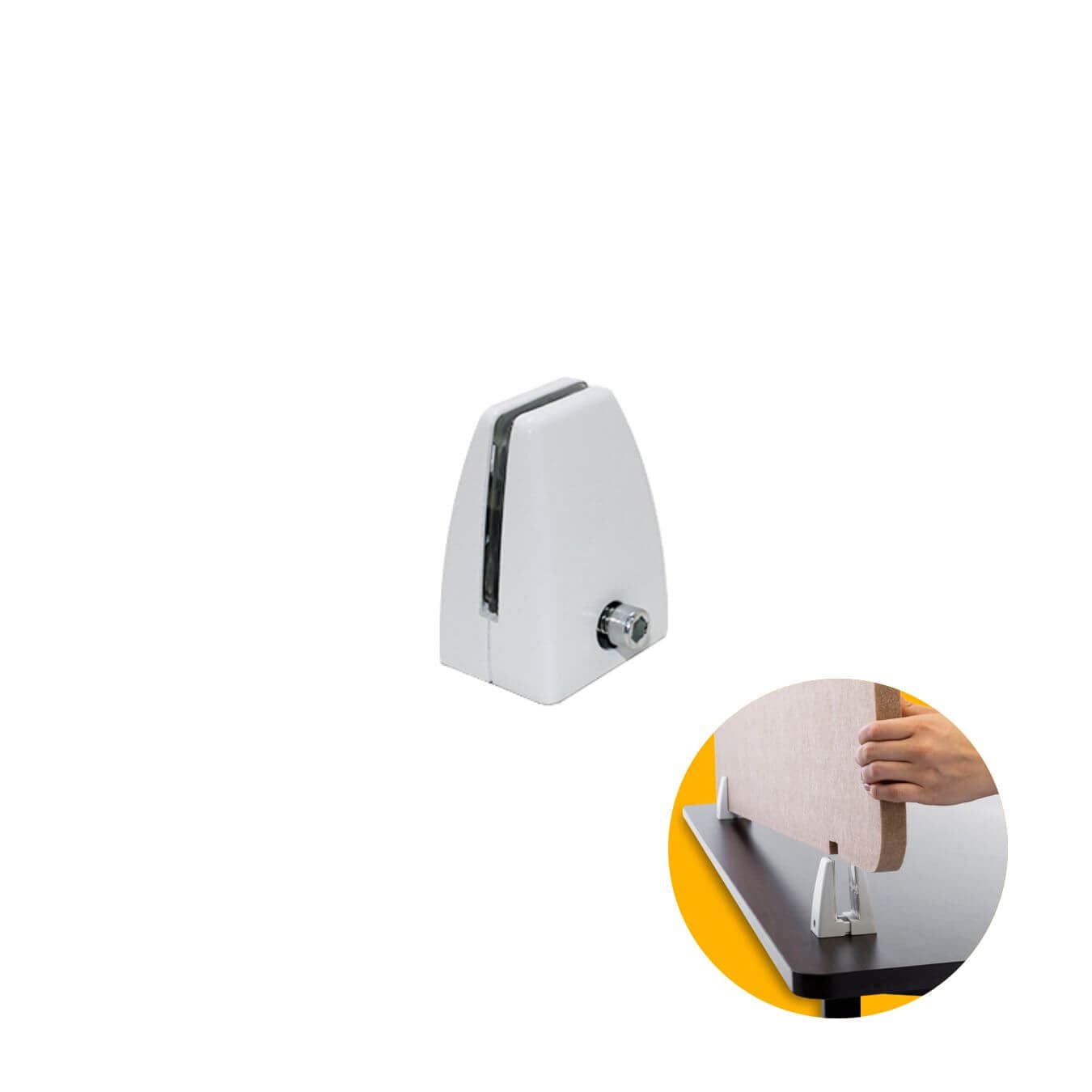 Suporte Para Fixação de Vidro E Mdf Para Piso E Parede