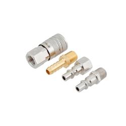 Kit Engate Rápido Para Mangueira de Ar Com 4 Pçs Rosca 1/4 Npt