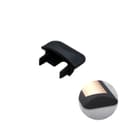 Ponteira Preto Fosco Para Perfil Led Baixo de Embutir Pe331 Rometal