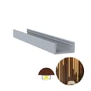 Perfil de Sobrepor Em Alumínio Anodizado Para Led Rm329 Rometal