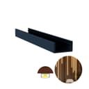 Perfil de Sobrepor Em Preto Fosco Para Led Rm329 Rometal