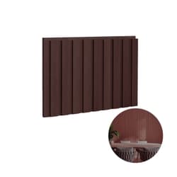 Painel Ripado Concept Aço Corten 2,70 X 0,90 Cm Mdf 15 Mm