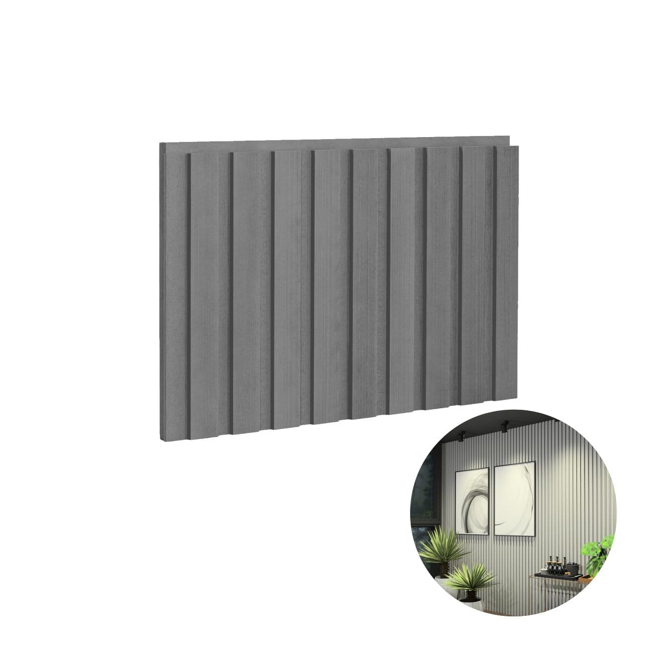 Painel Ripado Concept Gianduia 2,70 X 0,90 Cm Mdf 15 Mm